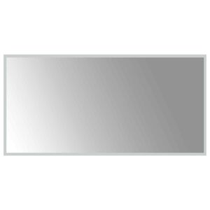 vidaXL Specchio da bagno LED Trasparente 100 x 50 cm vetro temperato