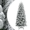 vidaXL Albero di Natale Artificiale con Neve Floccata 180 cm PVC e PE