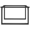 vidaXL Telaio Gambe a O per Tavolino da Salotto 70x60x43 cm in Acciaio