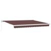 vidaXL Tenda Sole Retrattile Manuale 400x300 cm Marrone