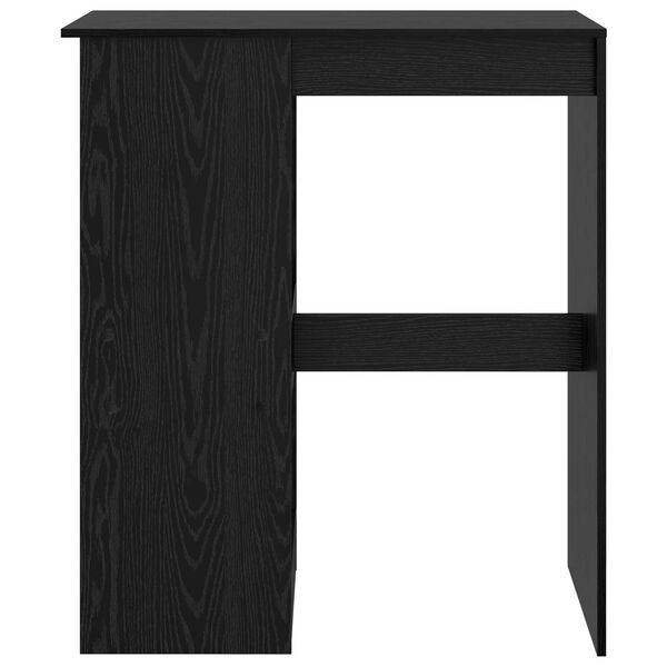 vidaXL Tavolo da bar con lo scaffale Rovere Nero 90 x 47.5 x 103.5 cm