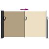 vidaXL Tenda da Sole Laterale Retrattile Beige 120x500 cm