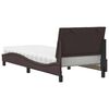 vidaXL Letto con Materasso Hanko Marrone Scuro 80x200 cm in Tessuto