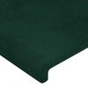 vidaXL Giroletto senza Materasso Verde Scuro 100x200 cm in Velluto