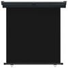 vidaXL Tendalino Laterale per Balcone 165x250 cm Nero