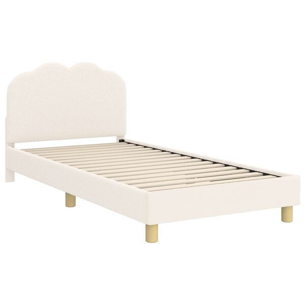 vidaXL Struttura letto bambini con testata Crema 80 x 200 cm