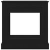 vidaXL Cornice per Camino Rovere Nero 90x30x90 cm in Truciolato