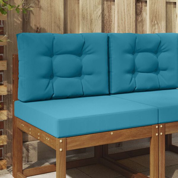 vidaXL Cuscino per divano da esterno 2 pcs Blu Reale Poliestere