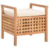 vidaXL Cassapanca 49x48x49 cm in Legno Massello di Noce