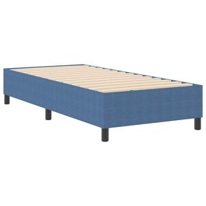 vidaXL Letto a molle Blu 90 x 190 cm Tessuto in velluto a coste