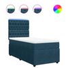 vidaXL Giroletto a Molle con Materasso Blu 80x200 cm in Velluto