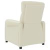 vidaXL Poltrona Alzapersona Massaggiante Crema in Similpelle