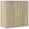 vidaXL Credenze 2 pz Rovere Sonoma 79x38x80 cm in Legno Multistrato