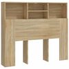vidaXL Testiera con Contenitore Rovere Sonoma 120x19x103,5 cm