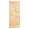 vidaXL Porta Scorrevole con Set Hardware 95x210 cm Legno Massello Pino