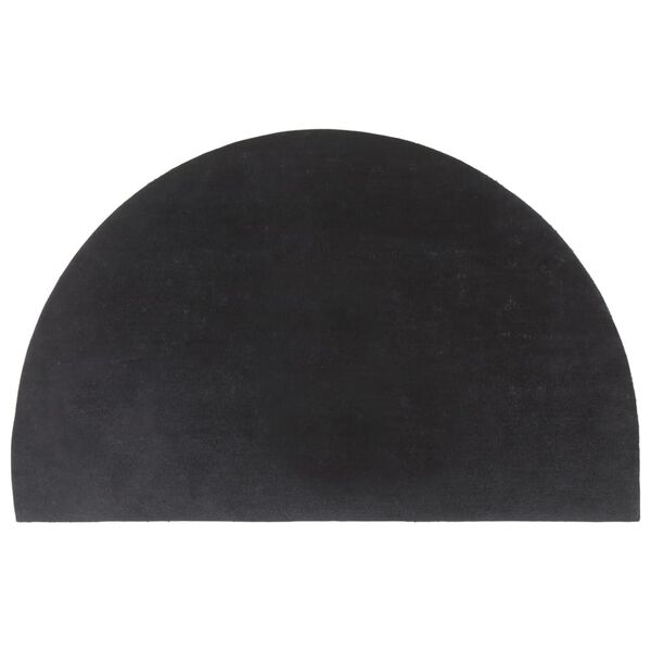 vidaXL Zerbino Grigio Scuro Mezzo Rotondo 50x80 cm Fibra di Cocco