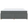 vidaXL Struttura del letto Grigio scuro 180 x 200 cm Tessuto