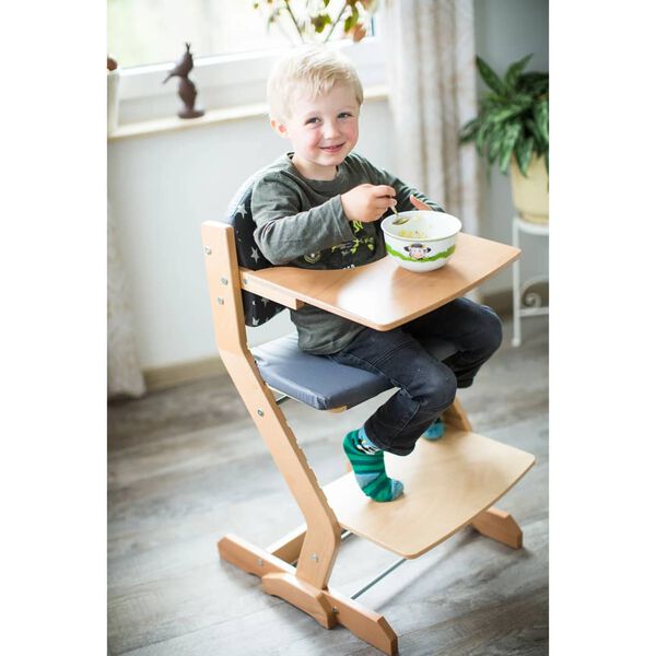 tiSsi Cuscino per Seggiolone Antracite Motivo a Stelle