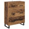vidaXL Credenza con cassetto 2 pcs Legno vecchio 69,5 x 34 x 180 cm