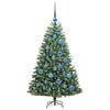 vidaXL Albero di Natale Artificiale con Rami Pieghevoli Verde 120 cm