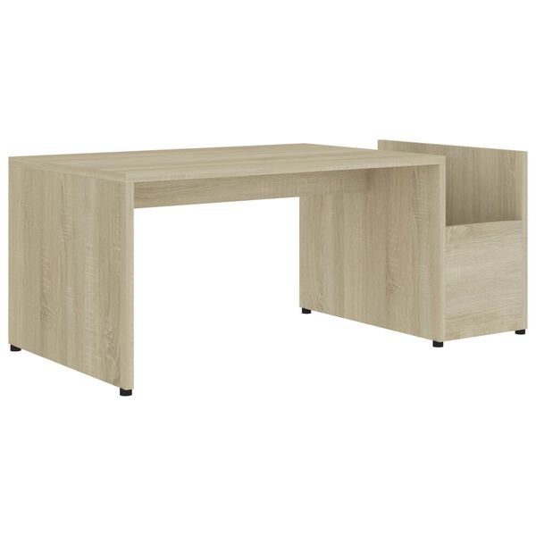 vidaXL Tavolino da Salotto Rovere Sonoma 90x45x35 cm Legno Multistrato