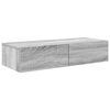 vidaXL Scaffale a Parete con Cassetti Grigio 80x33x17 cm in Truciolato