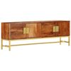 vidaXL Mobile Porta TV 140x30x50 cm in Legno Massello d'Acacia