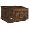 vidaXL Tavolino da Salotto Rovere Fumo 50x50x35 cm Legno Multistrato