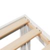 vidaXL Giroletto senza Materasso Bianco 160x200 cm Legno Massello Pino