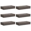 vidaXL Scatola di Stoccaggio 6 pz Tessuto non tessuto 90 x 48 x 15 cm
