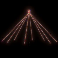 vidaXL Luci Albero di Natale Interni Esterni 576 LED Multicolori 3,6 m