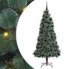 vidaXL Albero di Natale artificiale pre-illuminato con set di palline