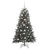 vidaXL Albero di Natale artificiale con 150 LED Verde 150 cm