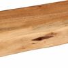 vidaXL Mensole da Parete 2 pz 80x20x3,5 cm in Legno Massello di Acacia