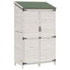 vidaXL Capanno da Giardino Bianco 106 x 56 x 176,5 cm