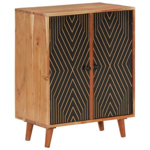 vidaXL Credenza 60x35x74 cm in Legno Massello di Acacia