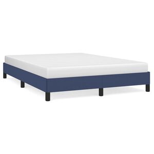 vidaXL Giroletto senza Materasso Blu 140x190 cm in Tessuto