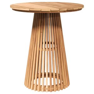 vidaXL Tavolo laterale Marrone 70 x 70 x 75 cm Legno di teak solido