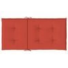 vidaXL Cuscini Sedia Schiena Bassa 4 pz Rosso M&eacute;lange 100x50x4 Tessuto