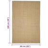 vidaXL Tappeto in Sisal per Tiragraffi 66x100 cm