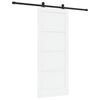 vidaXL Porta scorrevole Bianco e Nero 83 x 202 cm