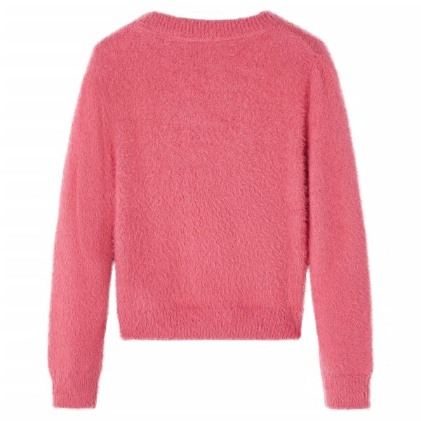 Maglione da Bambina Lavorato a Maglia Rosa Antico 140