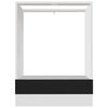 vidaXL Mobile per Forno &ldquo;Riga&rdquo; Nero 60x46x81,5 cm