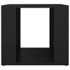 vidaXL Comodino Nero 41x40x36 cm in Legno Multistrato
