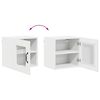 vidaXL Mobile da cucina Kalmar 2 pcs Bianco Lucido 40 x 31 x 40 cm