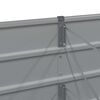 vidaXL Fioriera Grigio chiaro 320 x 40 x 45 cm Acciaio