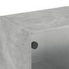 vidaXL Mobile a Muro con Ante in Vetro Grigio Cemento 102x37x35 cm