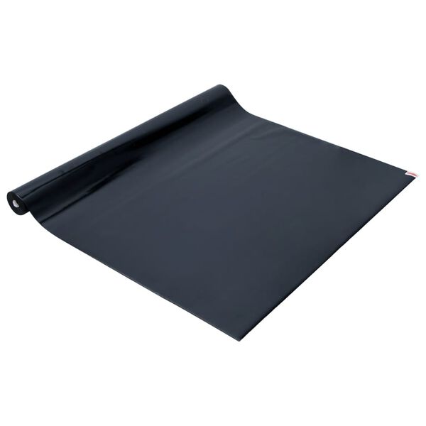 vidaXL Pellicola Vetri Statica Smerigliata Nera 60x500 cm PVC