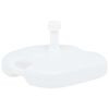 vidaXL Base Ombrellone Riempibile con Sabbia/Acqua 16L Bianca Plastica