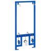 vidaXL Supporto da parete per bagno Blu 50 x 3 x 112 cm